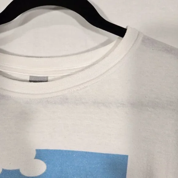 RARE Vintage 90's GILDAN Y2K Ice Cream Carton Skateboard WHITE T-Shirt Size L. - Picture 4 of 17